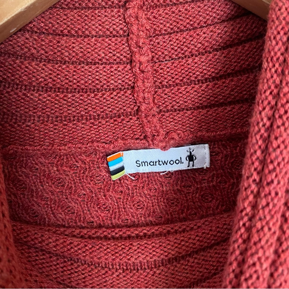 Smartwool Dacono Ski Sweater Cable Knit Turtleneck Red Small Gorpcore Outdoor - Picture 4 of 11